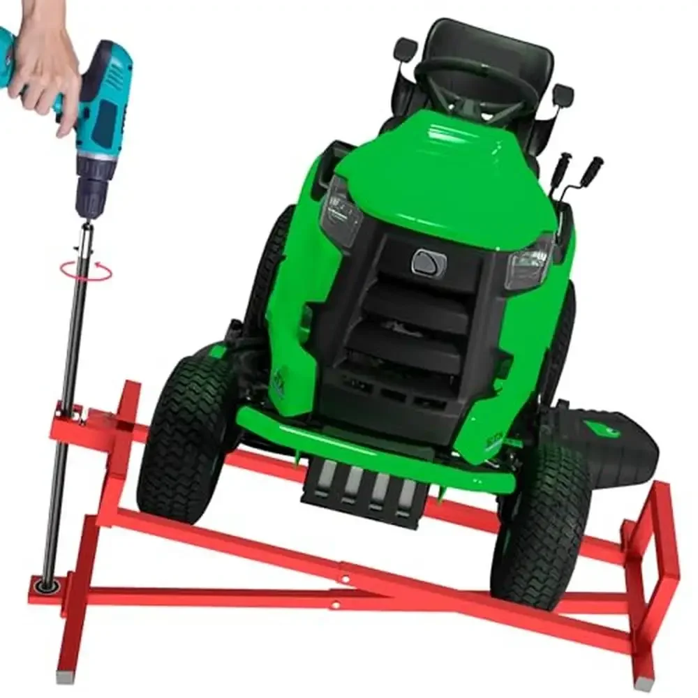 Lawn Mower Jack Lift Telescopic 882lbs Capacity Garden Tractor Maintenance Tool