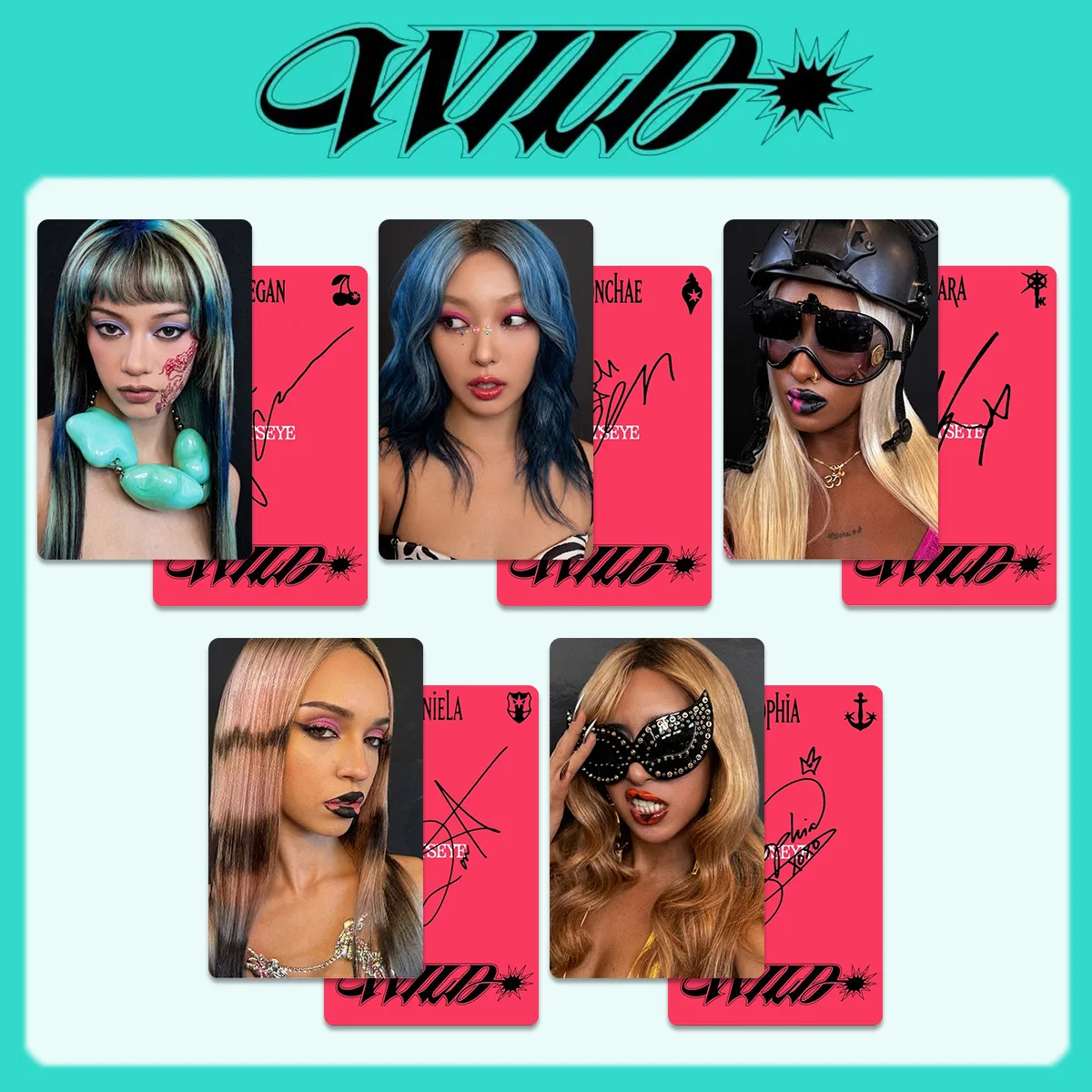 New product KATSEYE Cat Eye WILD Album Peripheral Album Small Card Soundwave Special Card Single Card Fan Peripheral