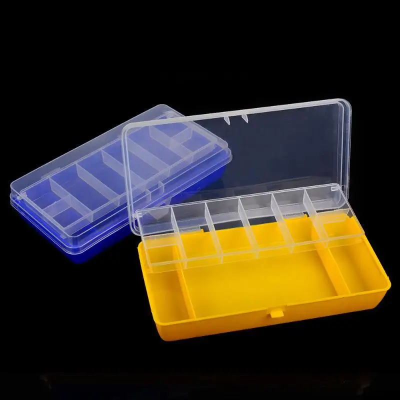 Double Layer Bait Container Fishing Tackle Boxes Portable Organizer Boxes Compartments Fishing Accessories Plastic Case