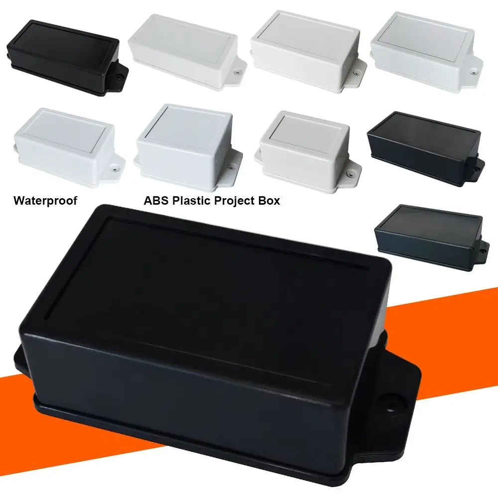 Waterproof Project Enclosure Boxes ABS Plastic White Black Storage Case 10 Styles Housing Instrument Case Electronic Supplies