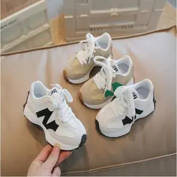 2024 Spring New Children's Shoes Boys' Lightweight Breathable Sports Casual Shoes Korean Fashion Girls' Daddy Shoes Size 26-37