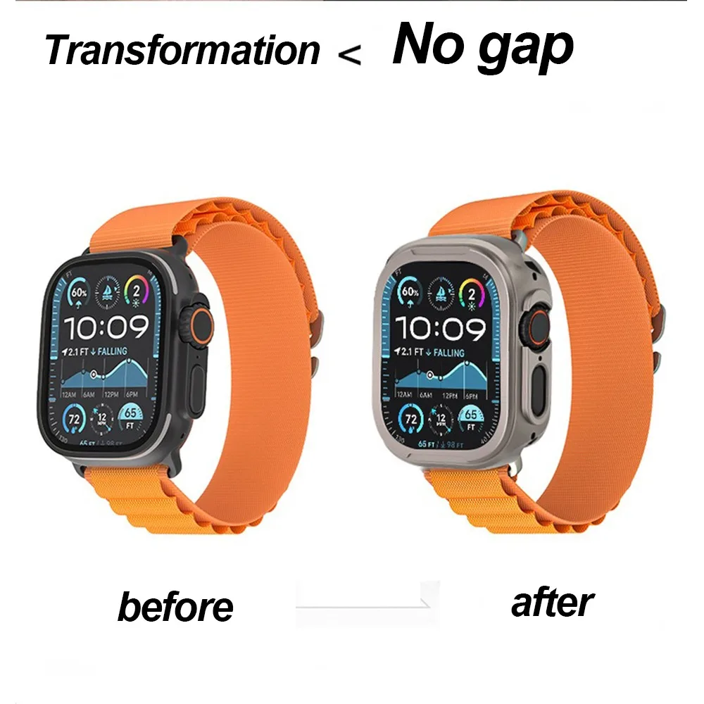 Protector Metal Case For Apple Watch Ultra 2 49mm Case Zinc Alloy Cover Bumper Frame For iWatch Ultra 2 49mm Luxury Accessories