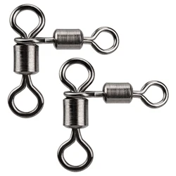 THKFISH Fishing Swivels 360 rotation 3 Way Swivels Fishing Crossline Swivel Heavy Duty Fishing Tackle Accessories