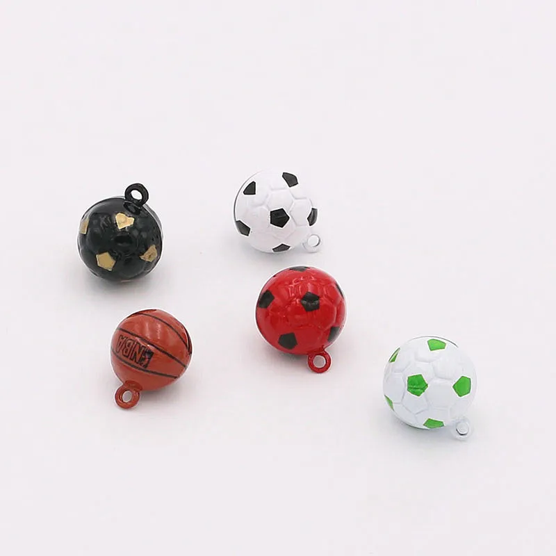 

Football Baseball Soccer Ball Style Bell Charms Pendant Fit Kids Children Schoolbag Jingle Bell Pendant Gifts Favors
