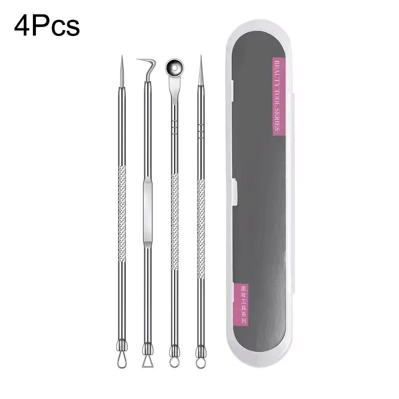 4-11 Stuks Ingegroeide Haar Pincet Acne Mee-eter Verwijderen Naalden Zwarte Stippen Cleaner Diepe Reiniging Porie Cleaner Gezicht huidverzorging Gereedschap