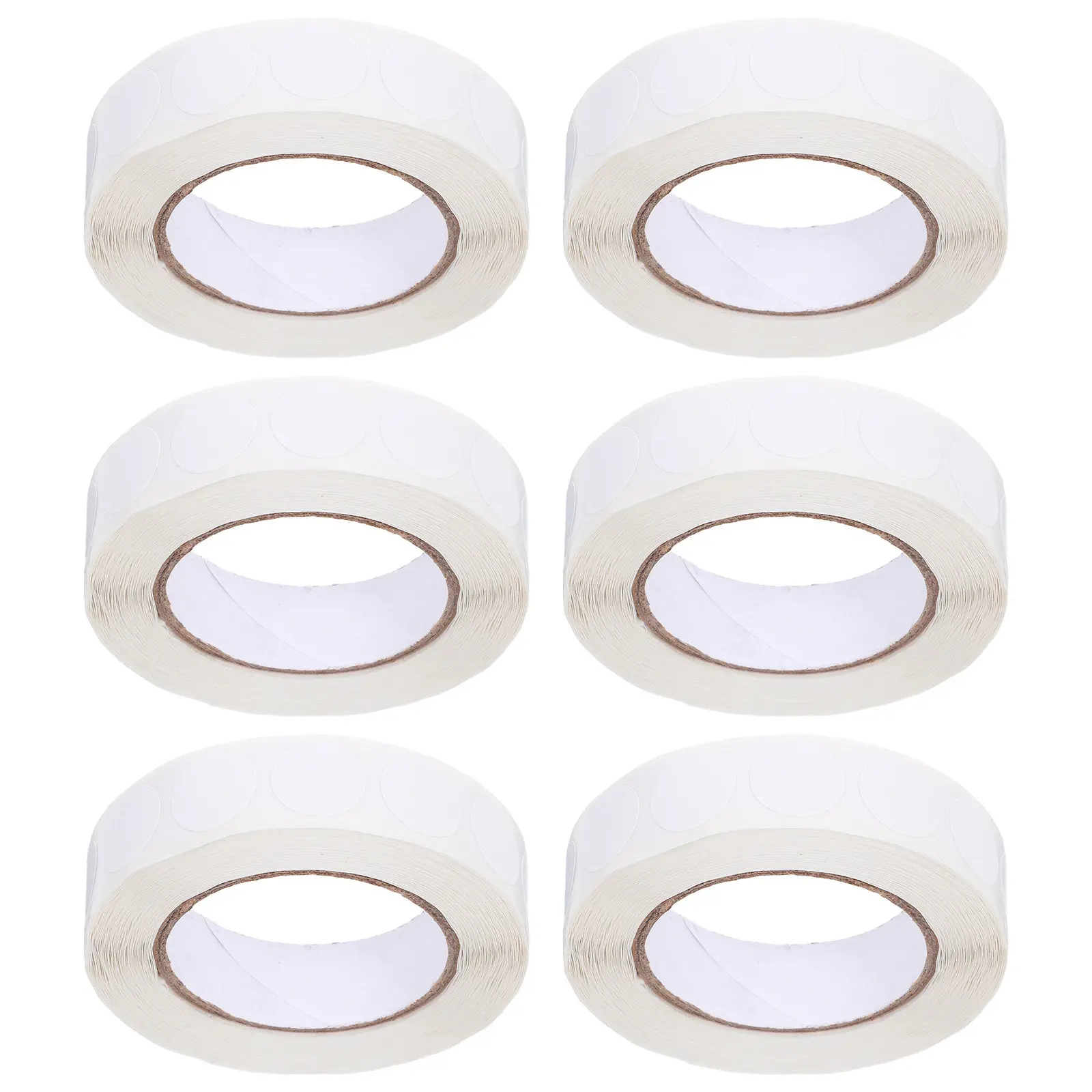 

1000 шт. маленьких круглых самоклеящихся этикеток-наклеек 13 мм, белые, водонепроницаемые, с возможностью нанесения надписей, для маркировки товаров