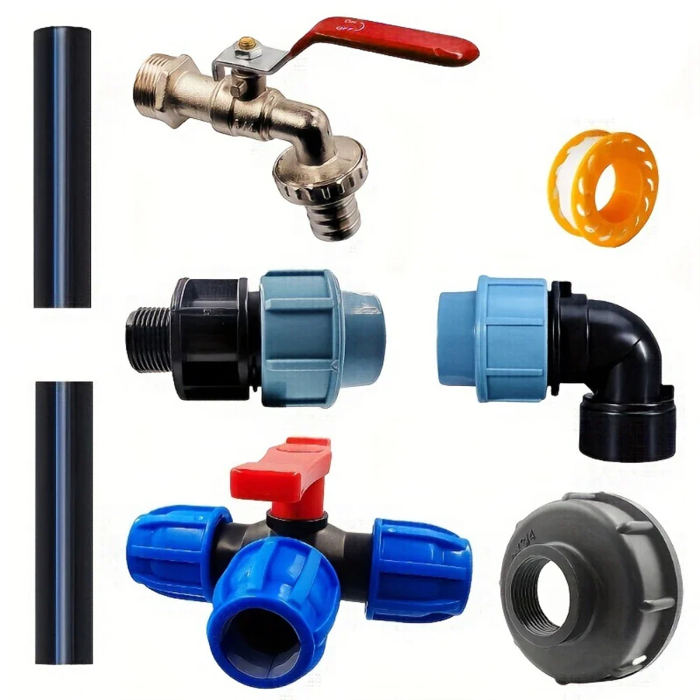 Rainwater IBC Gooseneck Tap with Double Outlet Brass Construction for Reliable Water Flow and For Easy Installation