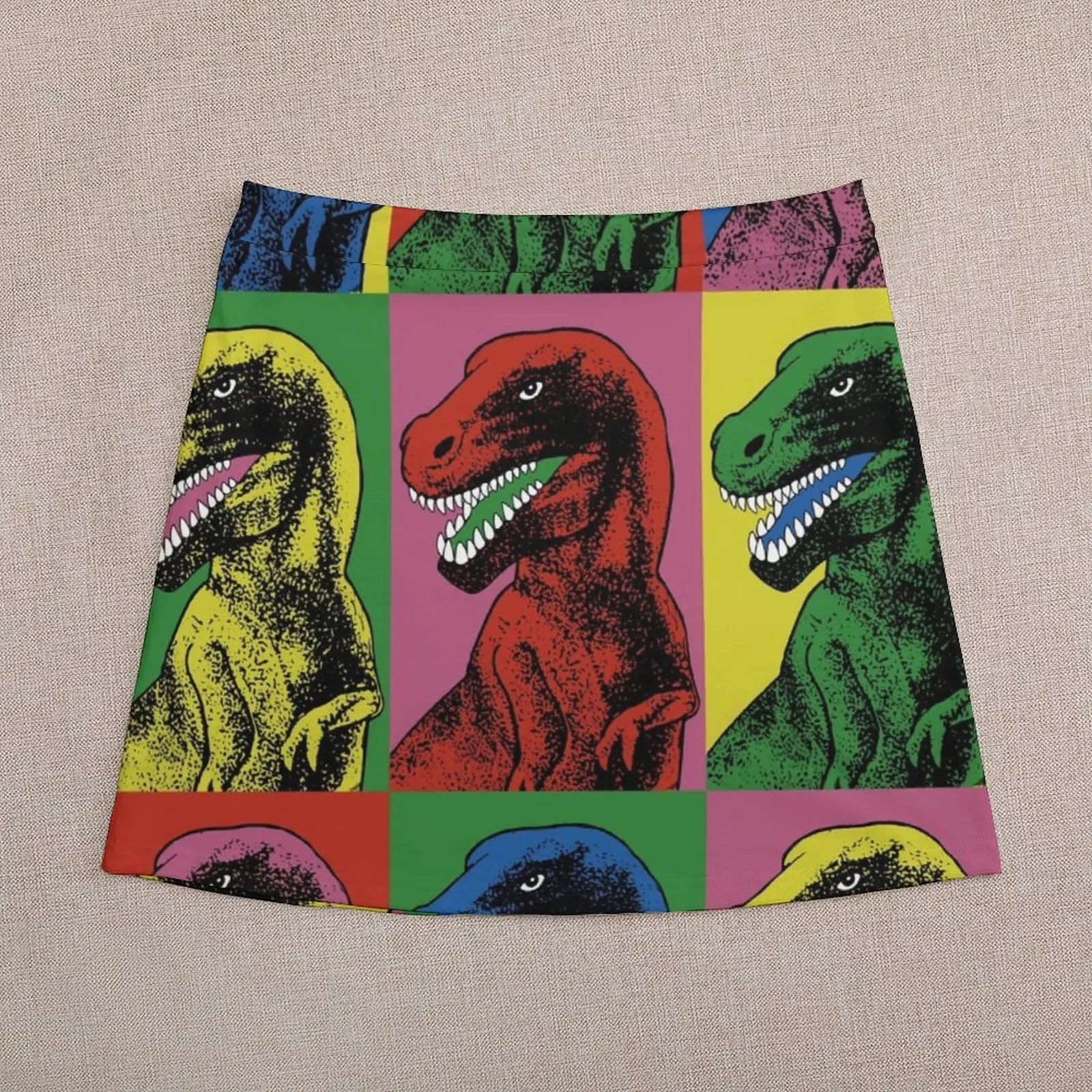 Mini jupe Pop Art dinosaure pour femme, jupes chics et élégantes pour valider ens, 2023