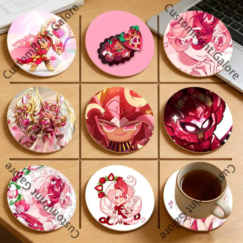 

Hollyberry C-CookieS Heat-Resistant Pine Coasters Lightweight Sturdy for All Drinkware Easy to Clean