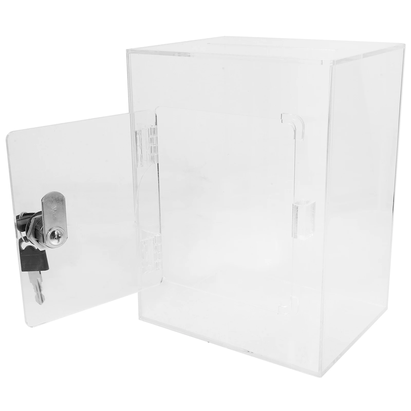 

Acrylic Clear Piggy Bank Kids Savings Box with Key Lock for Boys Girls Money Gift Holder Toy Storage Home Decor