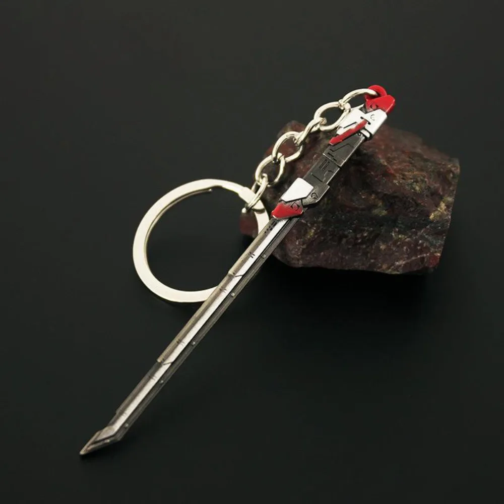 9 سنتيمتر VALORANT RGX 11Z PRO لعبة 4 ألوان الطرفية المعادن نموذج الأسلحة والدعائم قلادة الزخرفية المفاتيح هدايا عيد اللعب