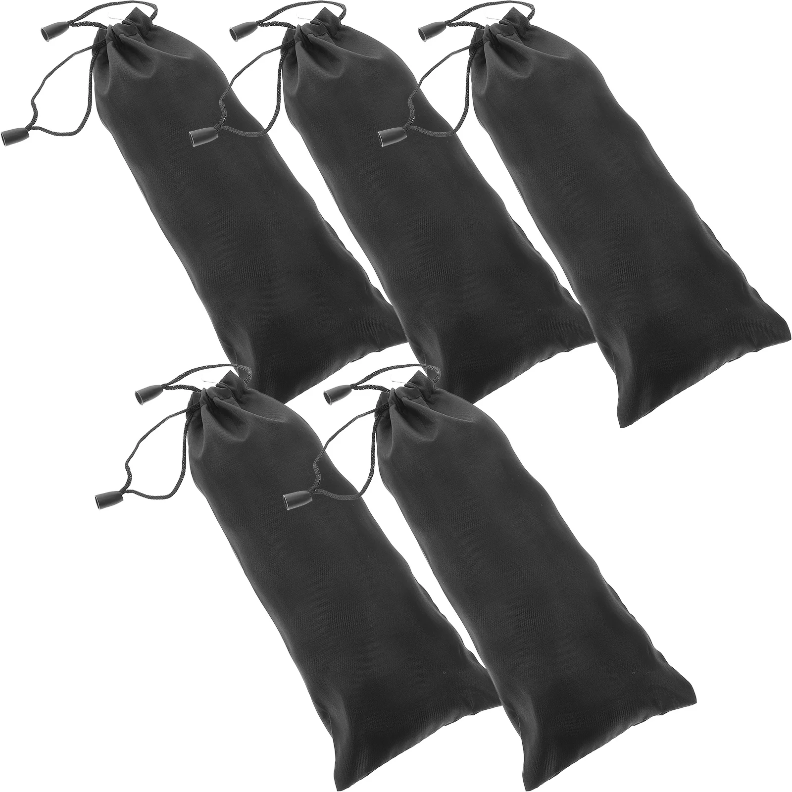 

5Pcs Tent Stake Bag Heavy Duty Portable Tent Peg Pouch Weather Resistant Outdoor Camping Tool Storage Bag for Ground Nails