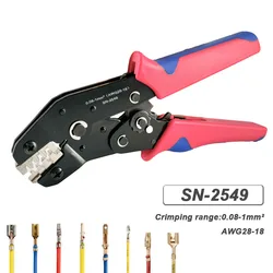 SN-2549 DuPont Plug-in Spring Terminal Crimping Pliers for JST/XH2.54/XH2.5/PH2.0/PHD2.0/SM2.5 Crimping Tool