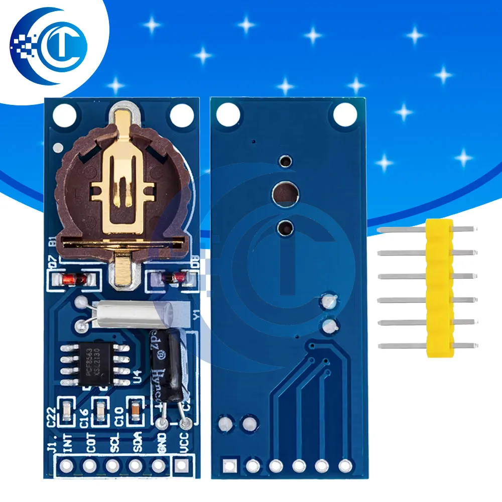 New PCF8563 PCF8563T 8563 IIC Real Time Clock RTC Module Board Good than DS3231 AT24C32 3.3V