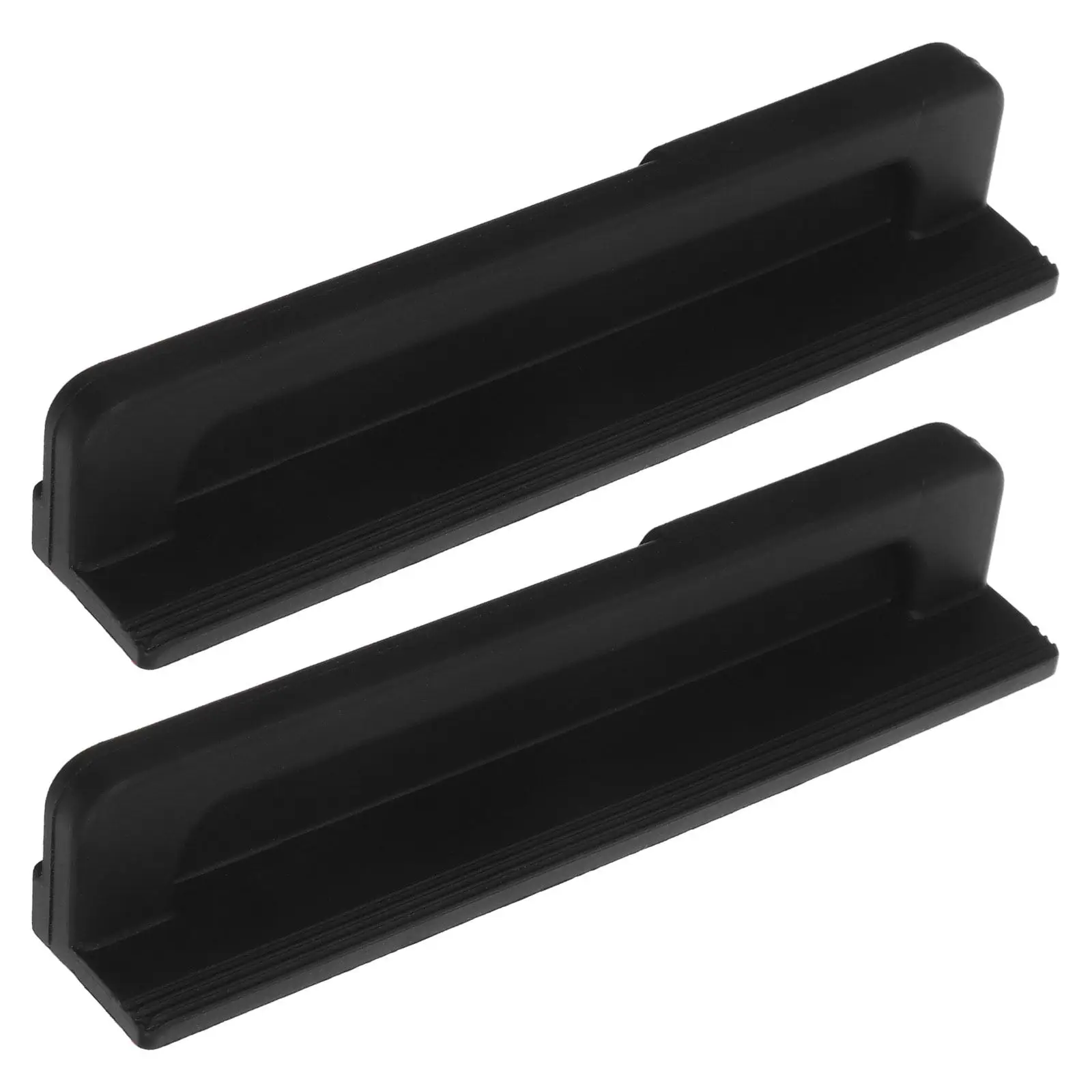 2Pcs Black Cabinet Foot Pull Handle Trash Drawer Foot Opener Hands-Free Touchless Full Overlay Design for Kitchen Bathroom