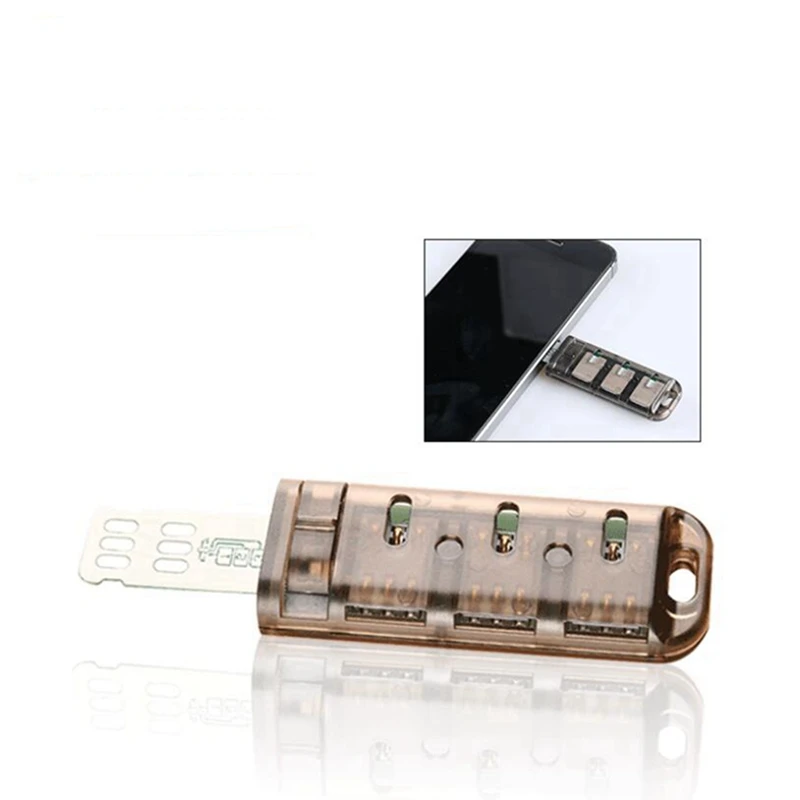 4X 6-Slot SIM Card Adapter Multi-SIM Card Reader Mini SIM Nano With Independent Control Switch For Iphone 5/6/7/8/X