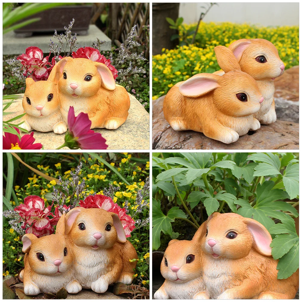 

Resin Rabbit Flowerpot Succulent Plant Pot Small Cute Design for Home Garden Balcony Desktop Decoration Planter