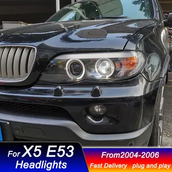 適用於BMWX5 E53 2004-2006的新款全LED日行燈動態方向燈頭燈雙氙氣頭燈總成 8 最佳銷售 BMWX5 E53頭燈 - №3