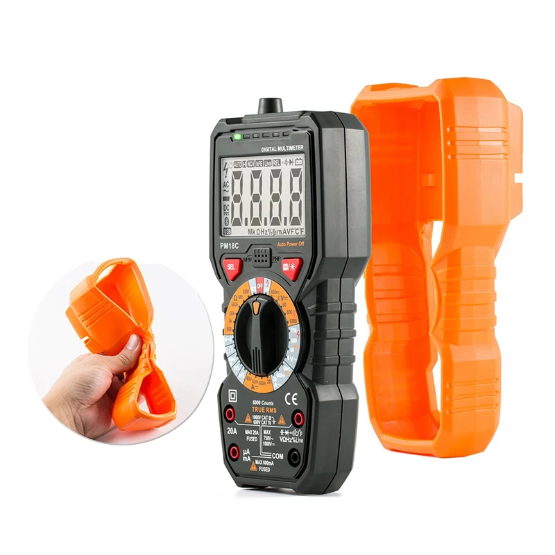 QH Digital Multimeter PM18C/18A 6000 Zählt True RMS AC/DC Spannung Widerstand Meter Kapazität Frequenz Temperatur NCV tester