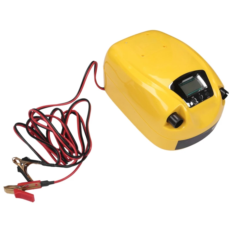 12V High Pressure Air Pump Electric Air Pump Air Pump For Inflatable Fishing Boat GP80D LCD Display Portable Intelligent Mode image 5