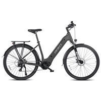 FAFREES FM9 Adults Electric Bicycle 700C*45C Tire 250W Bafang Mid-drive Motor 25km/h Max Speed 15Ah Battery Electric Bikes