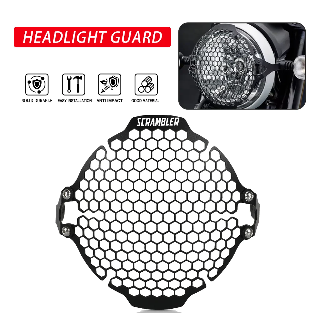 

For Ducati Scrambler800 Scrambler 800 2015 - 2025 2024 2023 2022 Motorcycle Accessories Headlight Guard Grille Cover Protection