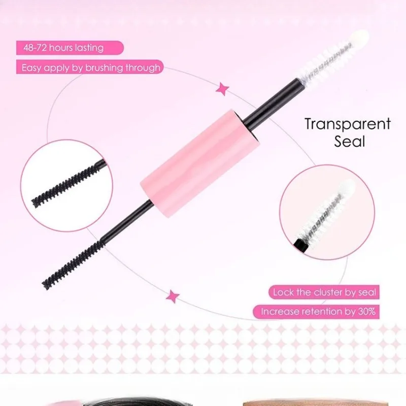 Colle faux cils 2 en 1, Double tête, liaison et joint, imperméable, longue durée, bricolage, grappe, cosmétiques