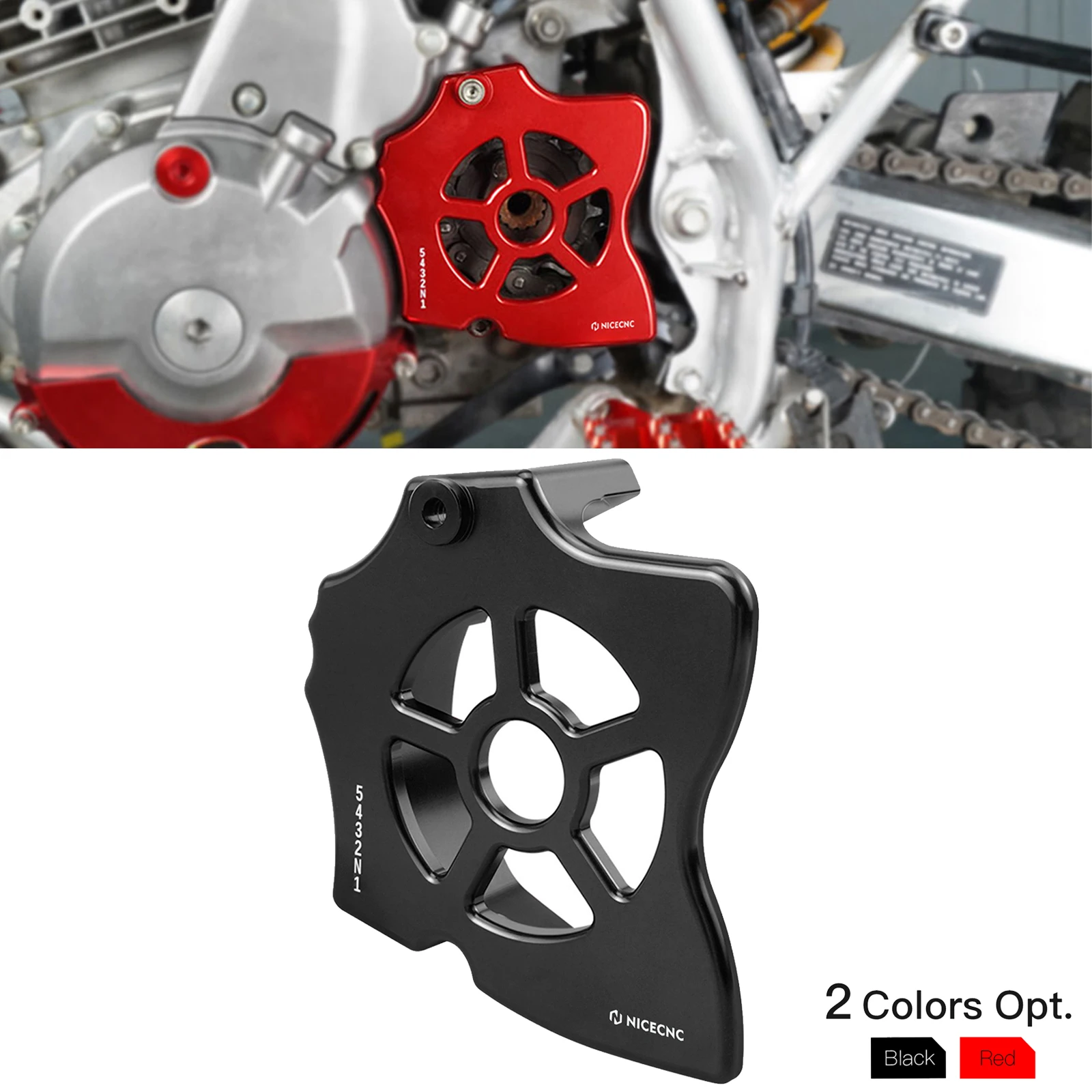 

NICECNC For Honda XR650L XR 650L XR 650 L 1993-2024 2023 2022 2021 2020 2019 Motorcycle Sprocket Cover Chain Guard Protector