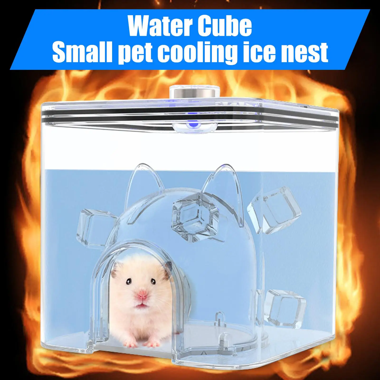 Hamster House Plastic Small Pet Cooling for Golden Bear Chinchilla