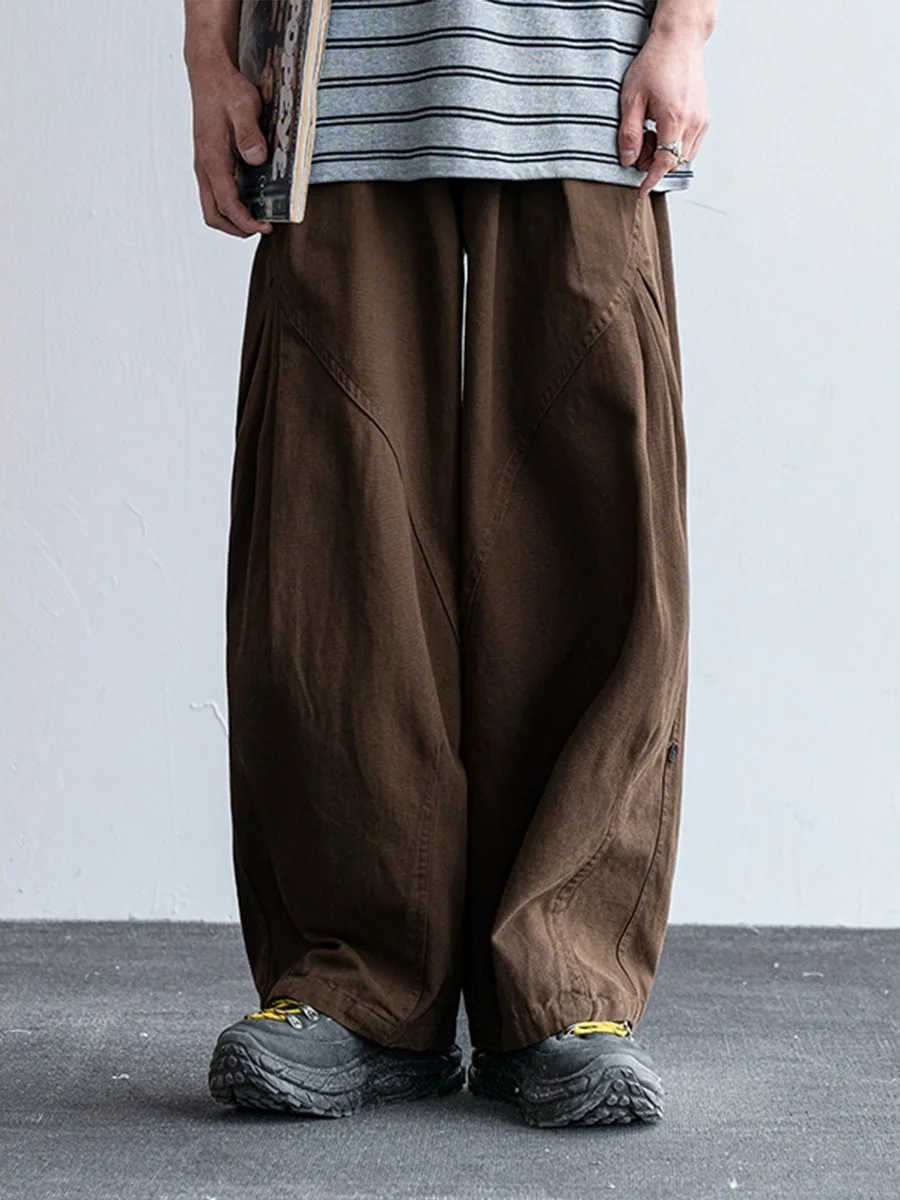 

American Sle Casual Workwear Pants Men's Loose Straight Cut Harem Pants Spring Autumn New Sle Wear Resistant Cotton Fabric