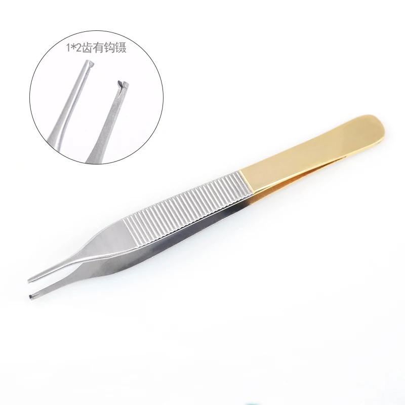 Augen heil kunde Ausrüstung plastische Chirurgie medizinische Delly Pinzette Doppel Augenlid Beauty Tools Zähne und Haken