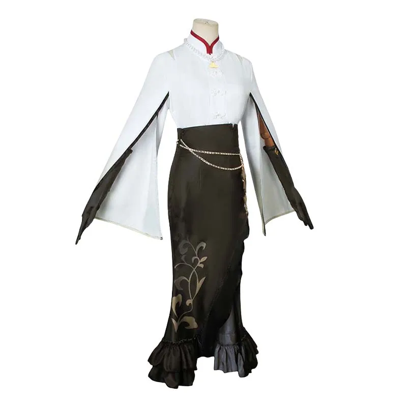 Costume de Ningguang Cosplay pour femme adulte, jeu Genshin Impact, tenue de Ning Guang, robe de paupières, uniforme d'Halloween