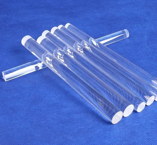 High Purity Polishing Clear 8mm 3mm 4mm 5mm 7mm 8mm 10mm 25mm Quartz Crystal Clear Polished Glass Wands/Quartz Glass Rods