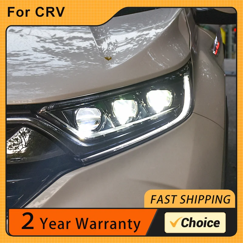 

Car Styling Front Lamps For HONDA CR-V Sport Turbo 2017-2021 CRV Headlights LED DRL Moving Turn Signal Lights Auto Accessaries