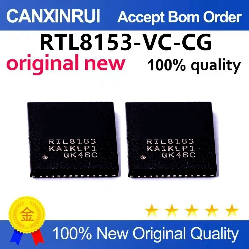 （5pcs-100pcs）New original RTL8153-VC-CG patch QFN48 Gigabit Ethernet card controller chip