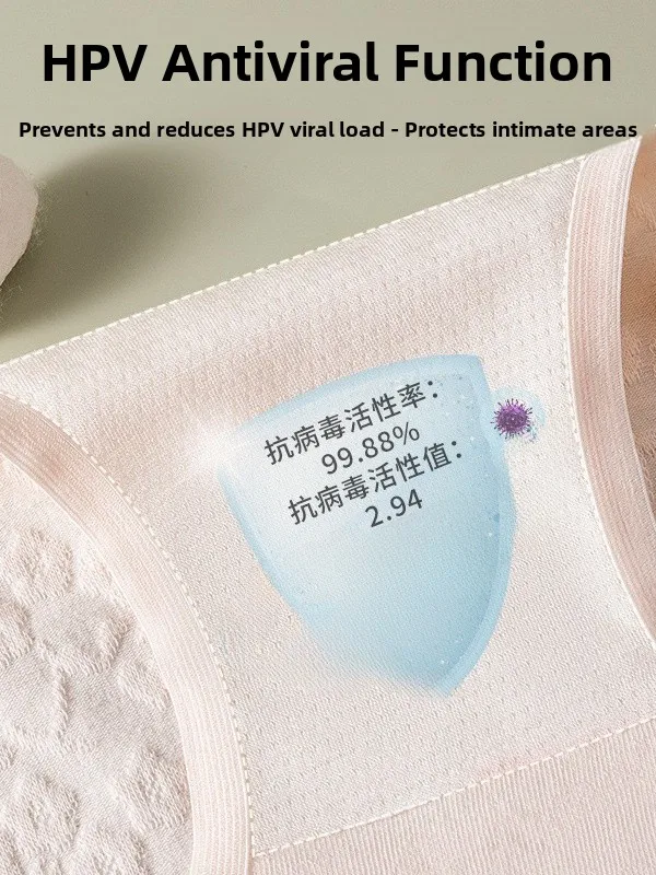 純綿ハイ スリット抗 V 病毒女性用下着快適な通気性ミッドウエストブリーフ抗菌三角パンツ