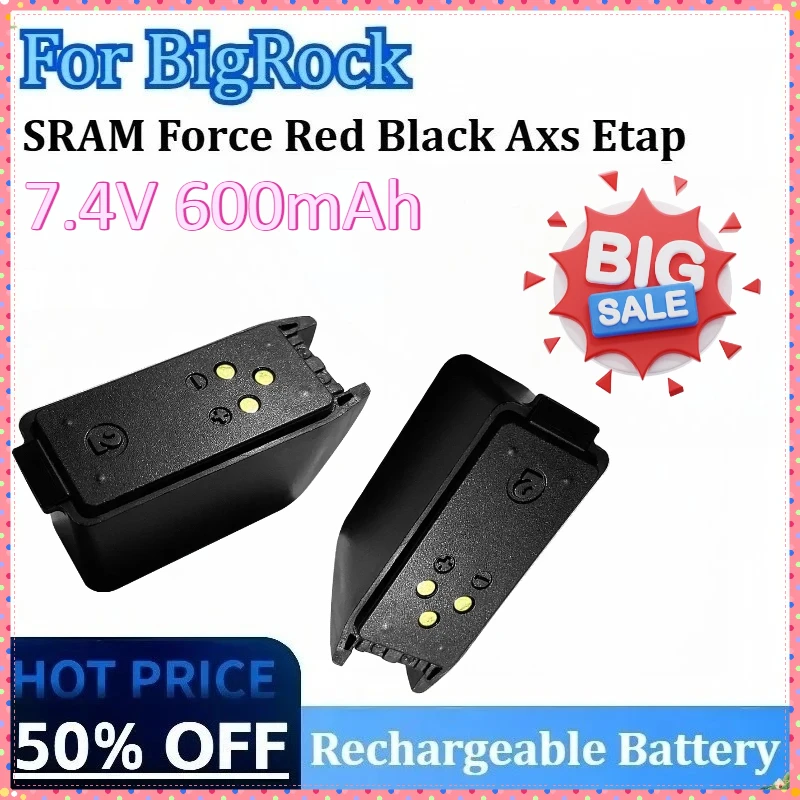 

New 7.4V 600mAh for BigRock SRAM Force Red Black Axs EtapDigital Batteries Replacement Lithium lon Rechargeable Battery