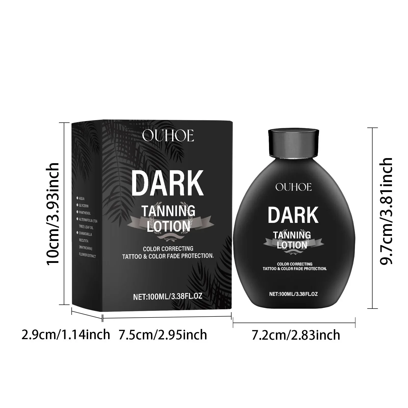 Self Tanning Lotion Long Lasting Bronzer Dark Wheat Sunless Tanner For Face Body Solarium Moisturizing Nourish Fake Tan Cream - view 6