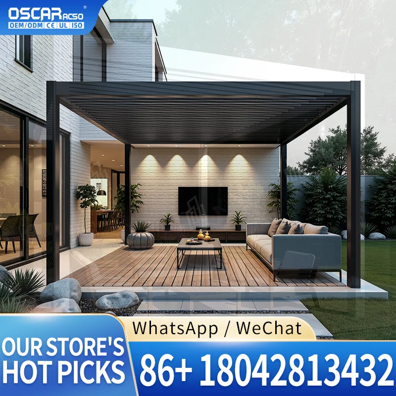 Balcony Garden Terrace 3x3m Pergola for Home Decoration Direct Sale pergola
