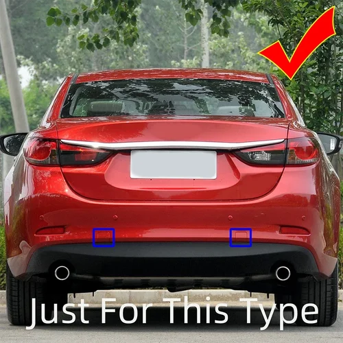 Imagen 2 del producto Tapa de cubierta de ojo de gancho de remolque de parachoques trasero para Mazda 6 Atenza Sedan 2013 2014 2015 2016 2017 2018 2019 tapa de remolque de transporte