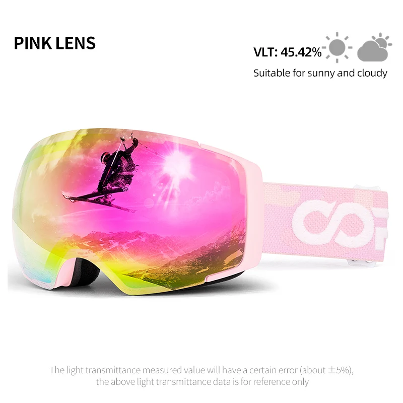 COPOZZ lunettes de Ski magnétiques professionnelles adulte Anti-buée lunettes de Ski Protection UV400 neige Snowboard lunettes lunettes