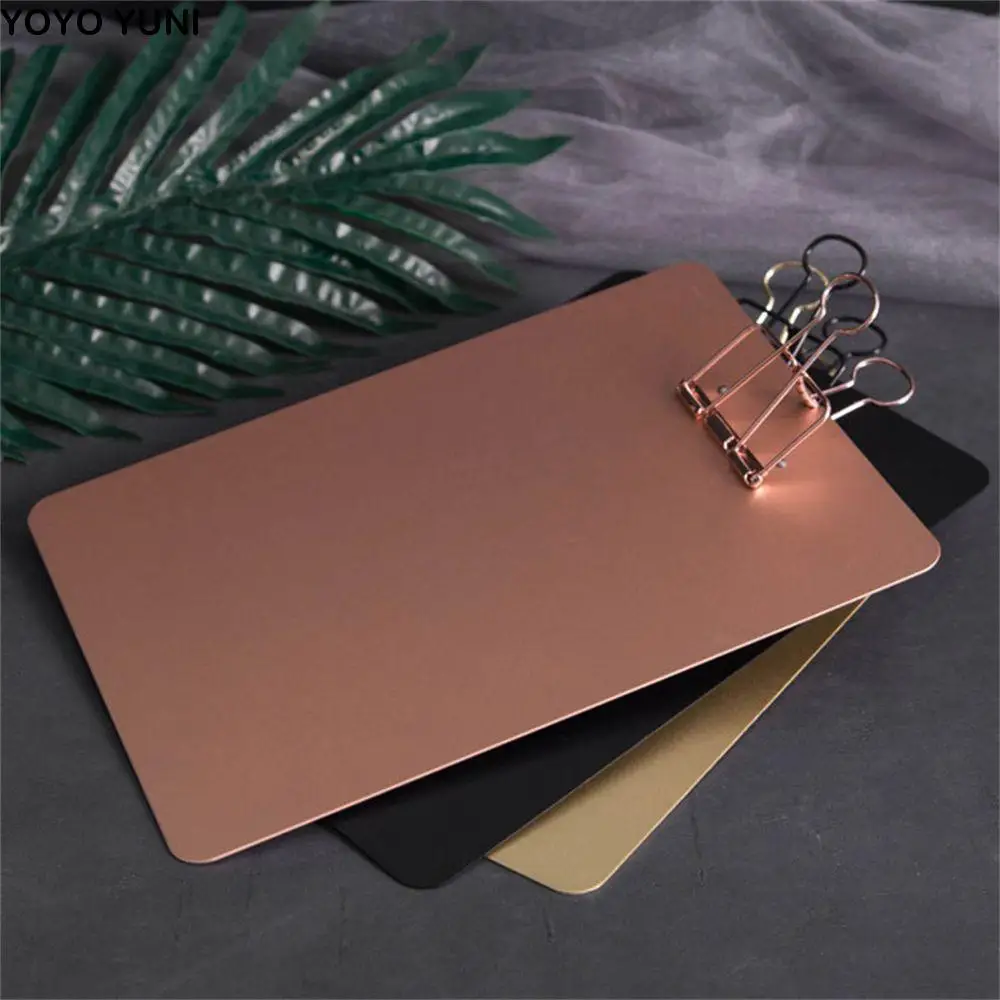 

Book Clips File Organizer Menu Bill Folder Document Holder A5 Metal Clipboard Writing Pad A5 Size Clipboard File Folders