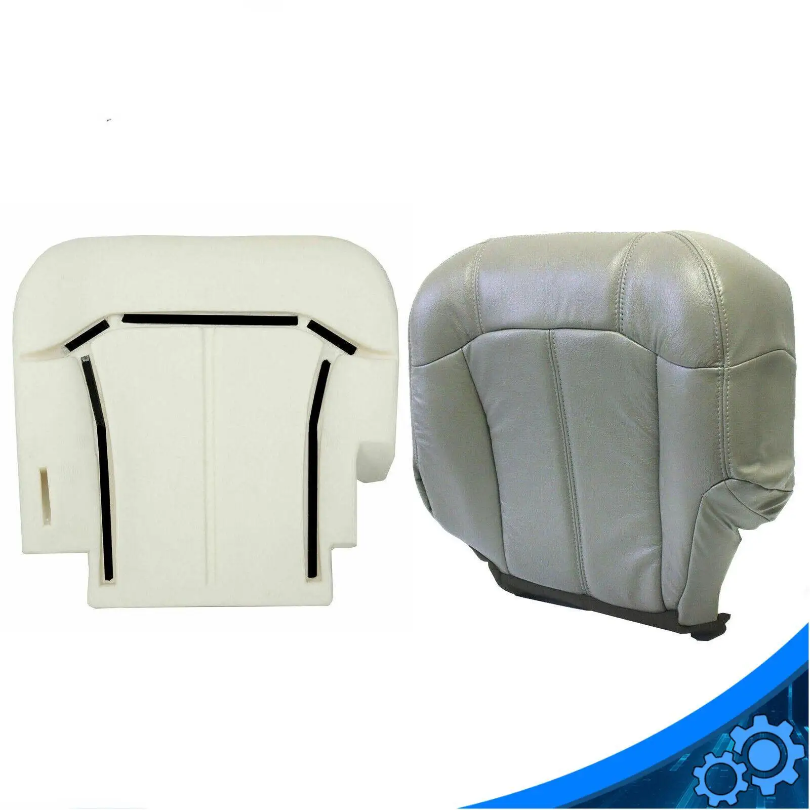 

For Chevy Silverado 1500 2500 99-02 Driver Bottom Seat Foam Cushion+Seat Cover