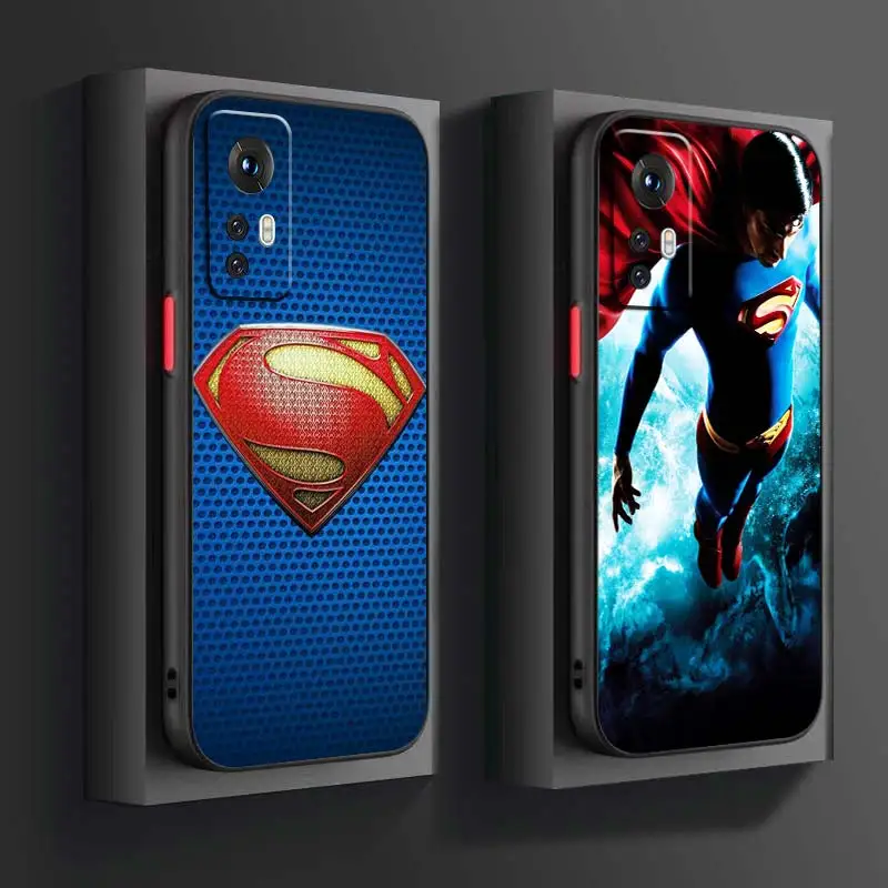 Supermans Cartoon cool für Xiaomi Mi 13 12 12t 11t 11 11i 10t 10 9t Pro Lite Ultra 5g gefrostete