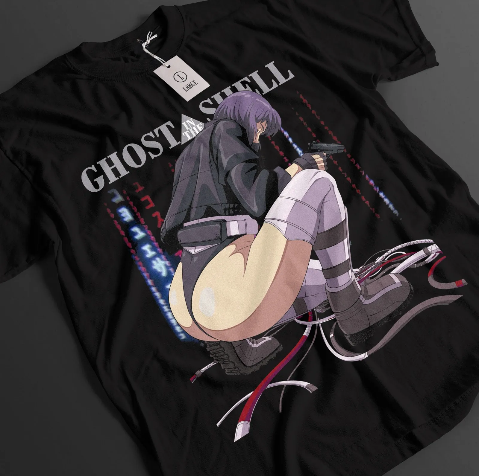 Camiseta Ghost In The Shell, camiseta de Kusanagi, camiseta de Batou, camiseta de anime Togusa Aramaki