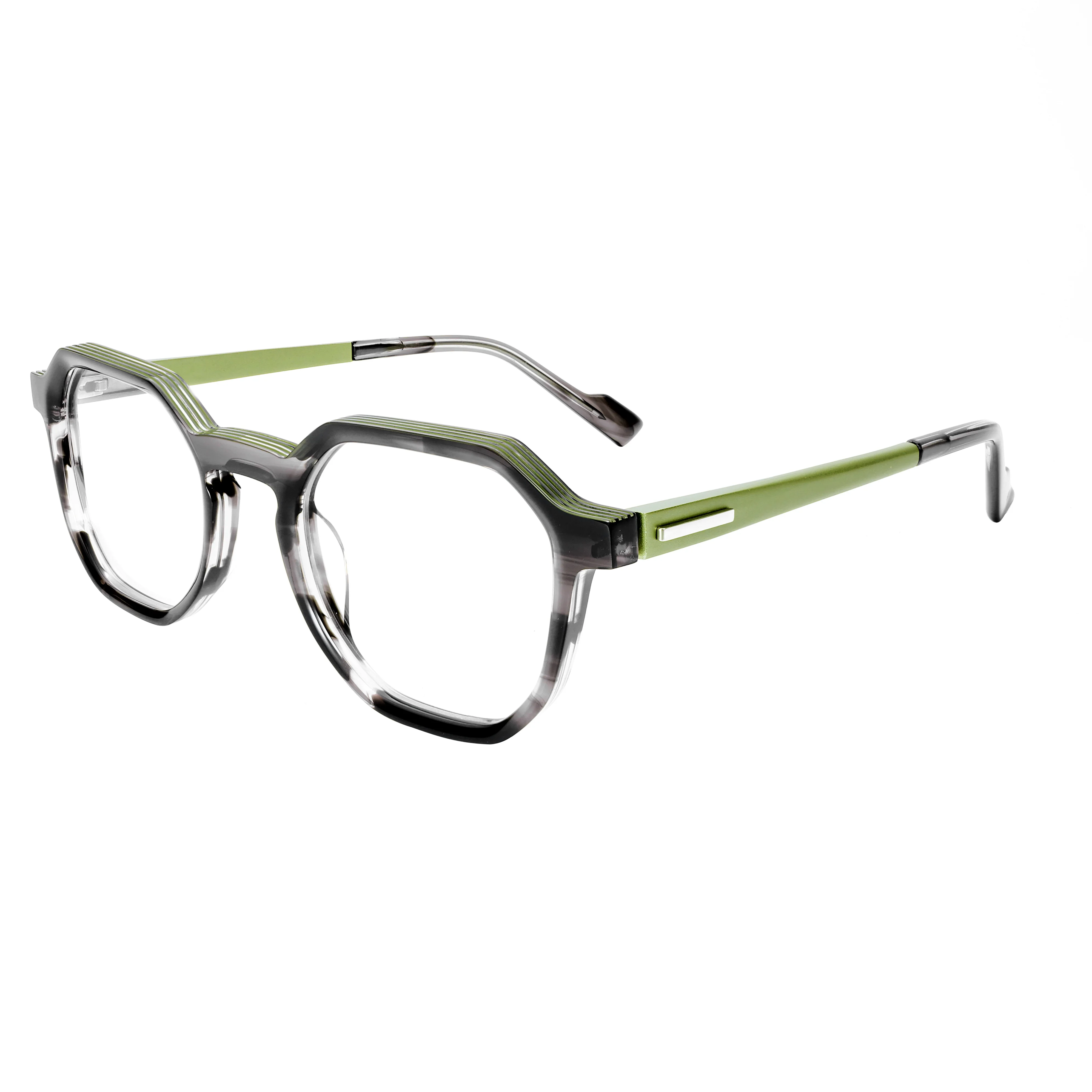 vzone-軽量メガネフレーム-男女兼用-カラーブロック-アセテート素材-オフィスやカジュアルな使用に最適-頑丈な構造