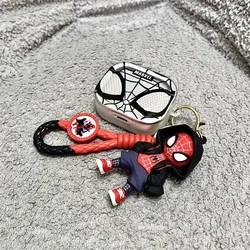 Marvel Spider-Man Earphone Case for Airpods 4 Earbuds Charging Box TPU Protective Cover for Airpods Pro 2 3 1 With Keychain