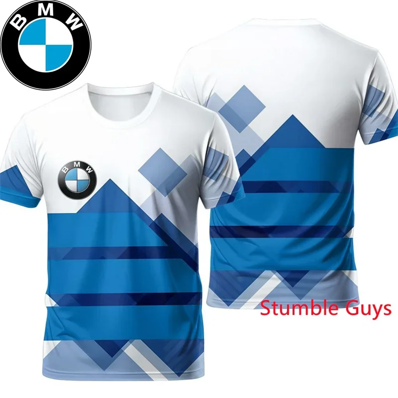 

Summer BMW M Power Men's T-shirt Short Sleeve Sports Motorcycle Racing Street Style Trendy Graphic Casual Clothes​