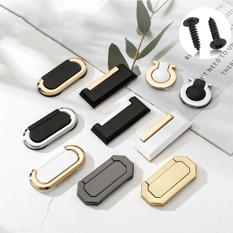 Beicai Zinc Alloy Gusset Plate Concealed Handle Hidden Handle Modern Simple European Style Handle