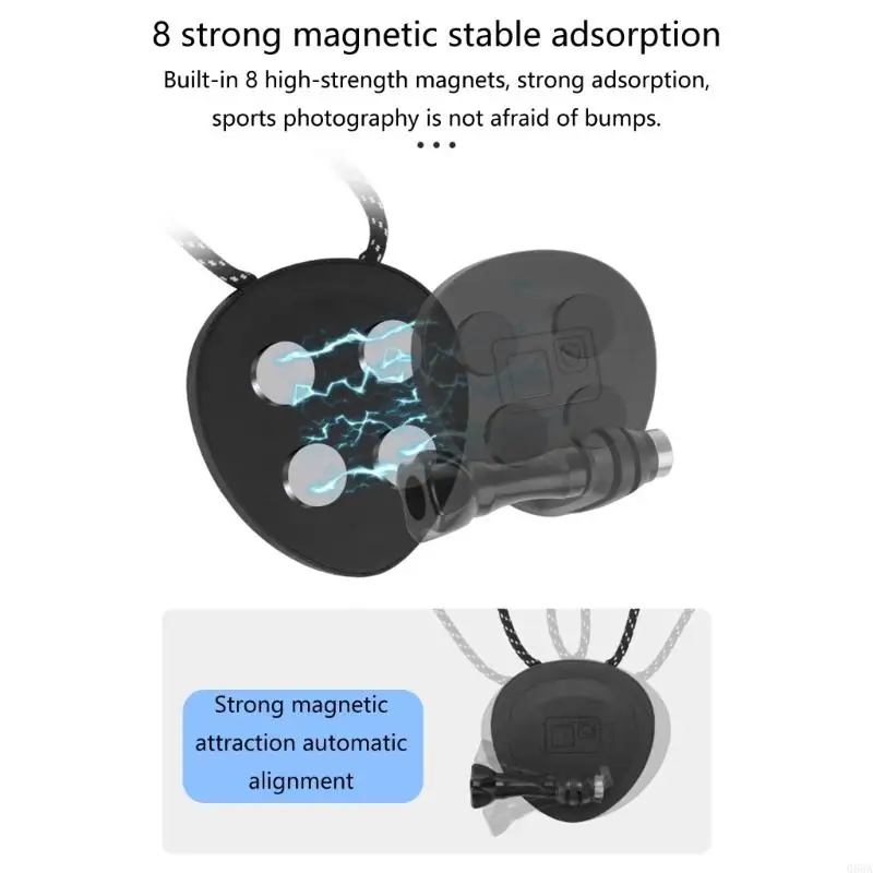 Montaje cuello accesorio magnético rápido para acción 5 BASE ANISLIP BASE SOPORTE MAGNETICO MAGNOCHE CON ELLA